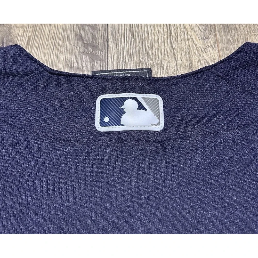 *New Nike New York Yankees Authentic Stitched Elite Baseball Jersey Mens 44 $335